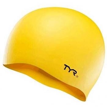 TYR Cap NO Wrinkle Bonnet de Bain Silicone, Adulte Unisexe, Yellow, Talla única