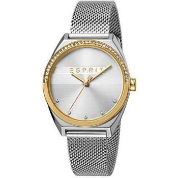 Reloj Esprit® ES1L057M0075 - Montre de acero inoxidable con esfera azul y correa de cuero