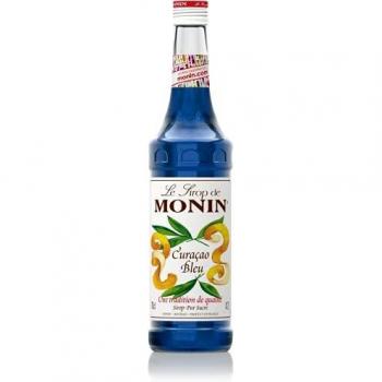 Monin Curacao Bleu (sin alcohol) - 3 botellas x 700 ml - Total: 2100 ml