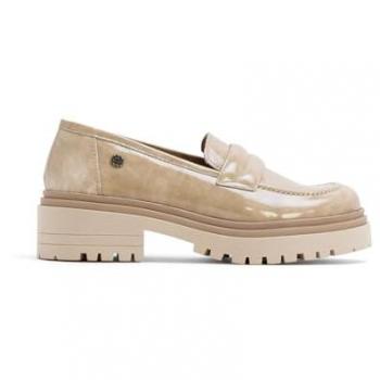 Mocasines de Piel Charol Beige para Mujer Porronet Modelo 4621-010
