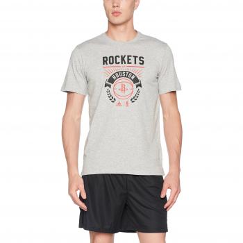adidas Gfx Tee 4 Camiseta Houston Rockets de Baloncesto, Hombre, Multicolor