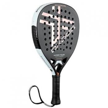 Oxdog Pala de Pádel Hyper Tour HES-Carbon - Superficie Rugosa, Material HES Carbono (3k) Ambas Caras, Forma Lagrima, Nivel Profesional, Peso 360-370 gr, Color Negro