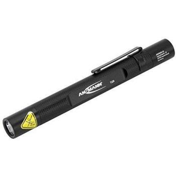 ANSMANN Linterna bolígrafo FUTURE T120 - Linterna LED ideal tanto para exterior como para profesionales - Con 130 lúmenes - Negro