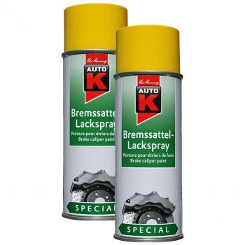 2 x kwasny 233 075 Auto de K Special de sillín de freno Laca aerosol amarillo 400 ml