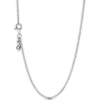 Pandora Classic Adjustable Silver Necklace 45cm for Women