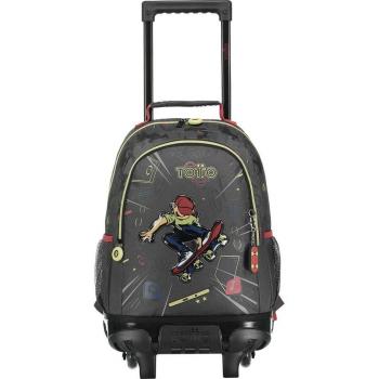 Mochila Escolar Totto Mediana con Ruedas Muska Gris