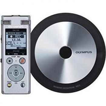 Grabadora Digital Olympus DM-720 con Micrófono ME33, 4GB, Color Plata