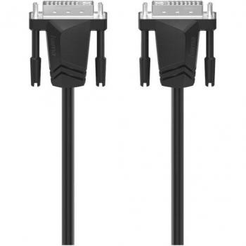 Cable DVI - Hama 00200706, 1.5 m, DVI-I Negro