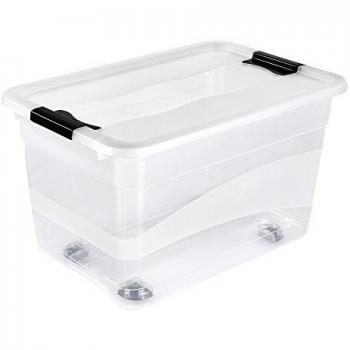 Keeeper Konrad - Caja de Almacenaje con Tapa y Ruedas, 52 L