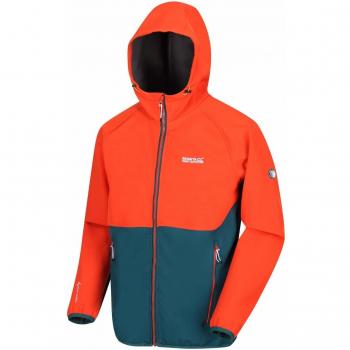 Regatta Arec II Extol - Chaqueta elástica Repelente al Agua para Hombre, Hombre, Color Burnt Salmon/Deep Teal, tamaño XX-Large