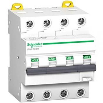 Schneider Electric Acti9 4P RCBO 16A 30mA Type C 6kA