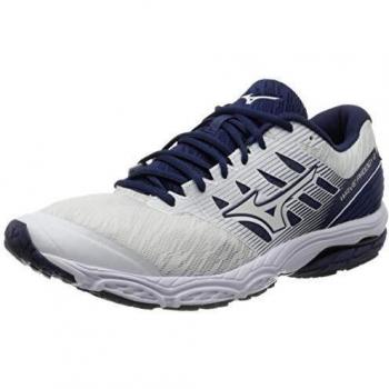 Mizuno J1Gr18100141 - Zapatilla Wave Prodigy 2 - Color: Wht/Wht/Medblu Talla: 41 - Hombre