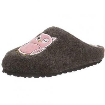 Softwaves 542 132 - zuecos de fieltro niña, color marrón, talla 29