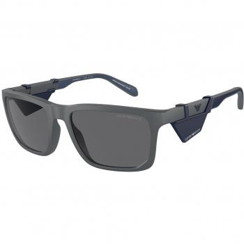 Emporio Armani EA4219F Asian Fit Polarized Men's Sunglasses Grey 58mm