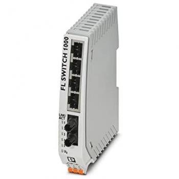 Phoenix Contact 4-Port Industrial Ethernet Switch with DIN Rail Mounting, 10/100Mbit/s