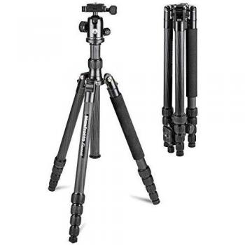 Manfrotto MKELEB5CF-BH - Trípode Element Traveller Grande con rótula de Bola, Fibra de Carbono