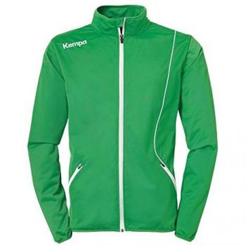 Kempa Curve Classic Cazadora, Hombre, Verde/Blanco, XL
