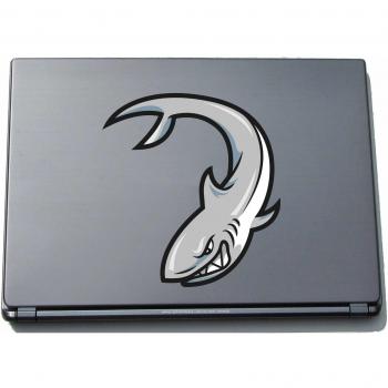 pinkelephant Indigos UG sport036-150 - Pegatina para Ordenador portátil, diseño Mad Shark, 150 x 138 mm