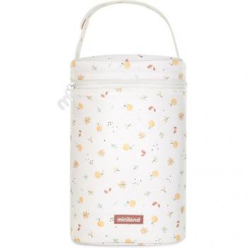 Miniland Thermibag Double Valencia - Bolsa isotérmica con asa para colgar y transportar, colección Valencia