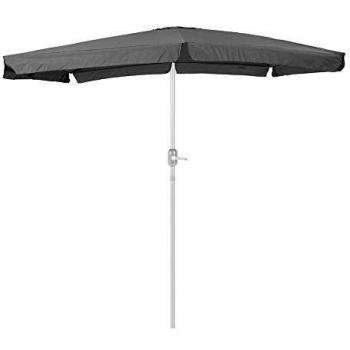 Parasol jardín con ventilación Gris de Aluminio de 200 cm - LOLAhome