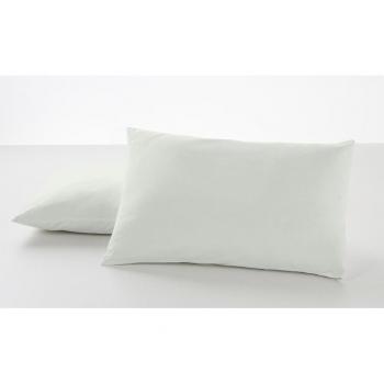 Pack 2 Fundas de Almohada Percal Hueso 45 x 155 cm