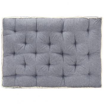 Cojín para sofá de palets azul 120x80x10 cm
