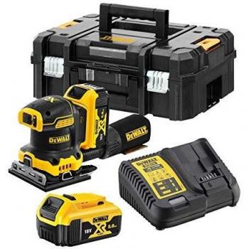 Dewalt DCW200P2-QW - Lijadora Orbital XR 18V con 2 Baterías y Maletín TSTAK II