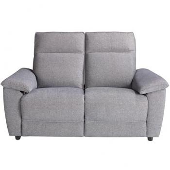 Sofá 2 Plazas Moderno de Tela Gris - Ángel Cerdá - 165 x 94 x 103 cm - Elegante y Confortable