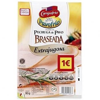 Campofrio Lonchas Pechuga de Pavo Braseada, 70g