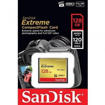 SanDisk SDCFXSB-128G-FFP Tarjeta de Memoria Compact Flash de 128 GB