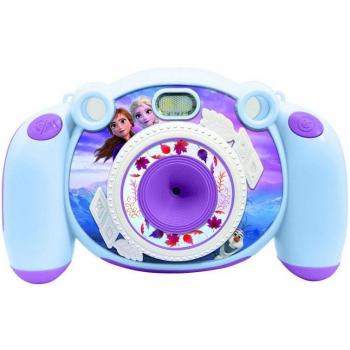 LEXIBOOK Disney Frozen Ice Queen Cámara Digital para Niños con Función de Foto y Vídeo, Incluye 10 Stickers