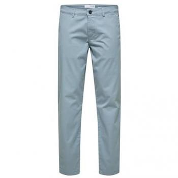 Selected New Miles Slim Fit Flex Chino Pants - Tradewinds Gray 32W/34L