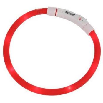 Collar LED Regatta para perros - Collar para Perros LED, iluminación brillante, ajustable, resistente al agua, recargable por USB, múltiples modos de parpadeo