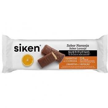 SIKEN barrita sustitutiva - Barrita con sabor a naranja de 44 g. 124,5 Kcal/barrita.