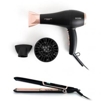 Set Secador y Alisador de Pelo DCOOK Gallery 2400W - 45W Acero Inoxidable