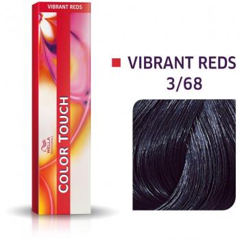 Wella Colour Touch Coloración Semipermanente sin Amoníaco 3/68 Castaño Oscuro Púrpura Perla 60ml