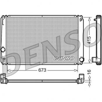 Radiador DENSO DRM50051, refrigeración del motor, fabricado por Denso