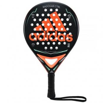 Adidas Radogar Ctrl 3D - Raqueta de pádel con tecnología 3D, diseño aerodinámico, núcleo de goma EVA para mayor control y potencia, superficie de fibra de vidrio para un toque suave, forma redonda que