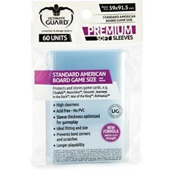 Ultimate Guard 10279 Êltimo Guardia Premium Mangas para Las Américas Juego de Mesa Tarjetas
