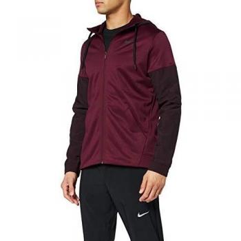 NIKE M NK Therma FZ Plus Sudadera con Capucha, Hombre, Night Maroon/Burgundy Ash/Black, L