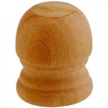Legno girando forme-cappellino Finial tassello 1 X 1-1/6 2/Pkg