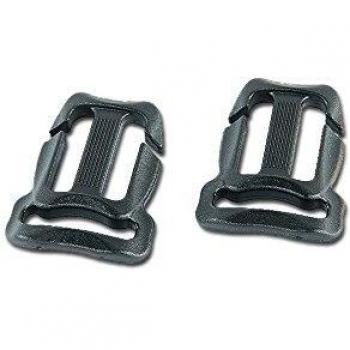 Hebilla de Cinturón de Pecho Tatonka 20/20mm - Par Negro