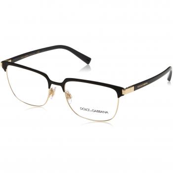 Dolce & Gabbana 0Dg1302, Monturas de Gafas para Hombre, Matte Black/Pale Gold, 55