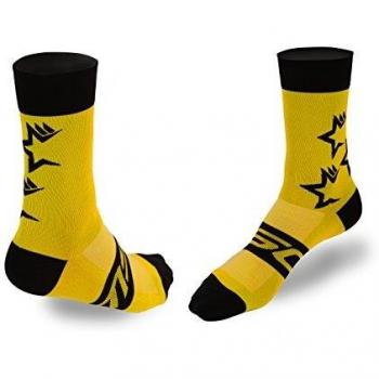 MSC Bikes Fivestars Calcetines, Sin género, Amarillo, S/M