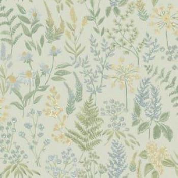 Botanical Paradise Garden Floral Sprig Blue Wallpaper - Holden Decor 10.05m x 53cm