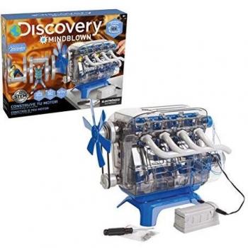 Discovery Other Construye, Juegos, Maquetas para Niños, Construccion, Motor de Juguete, Color Blanco, Talla Única