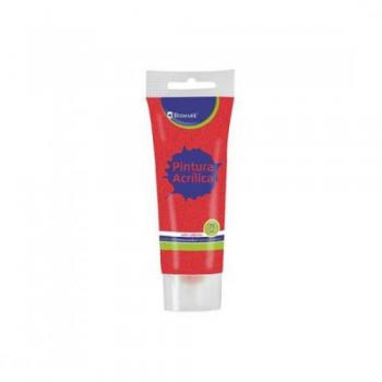 Pintura acrílica de alta calidad 75 ml color Rojo en práctico envase tipo tubo