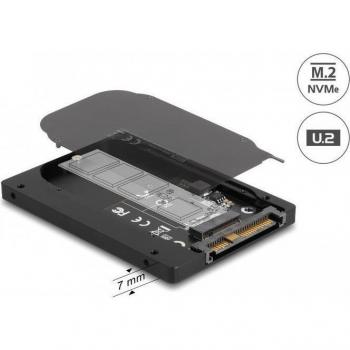 Convertidor U.2 SFF-8639 a M.2 NVMe Key M de 7 mm para discos duros y SSD - DeLOCK 63379