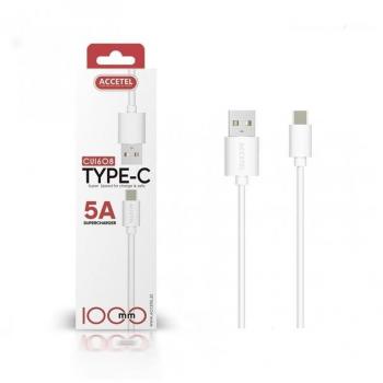 Cable Datos 5.0A Type-C Carga Rápida (1M) Accetel CU1608