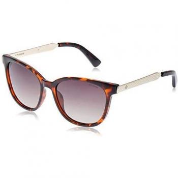 Polaroid Women's PLD 5015/S 94 Sunglasses, Dark Havana Light Gold, 55